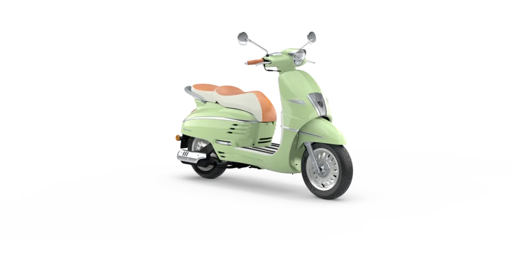 Django Classic 125 HOT COLOR en color Pistachio, vista tres cuartos delantera