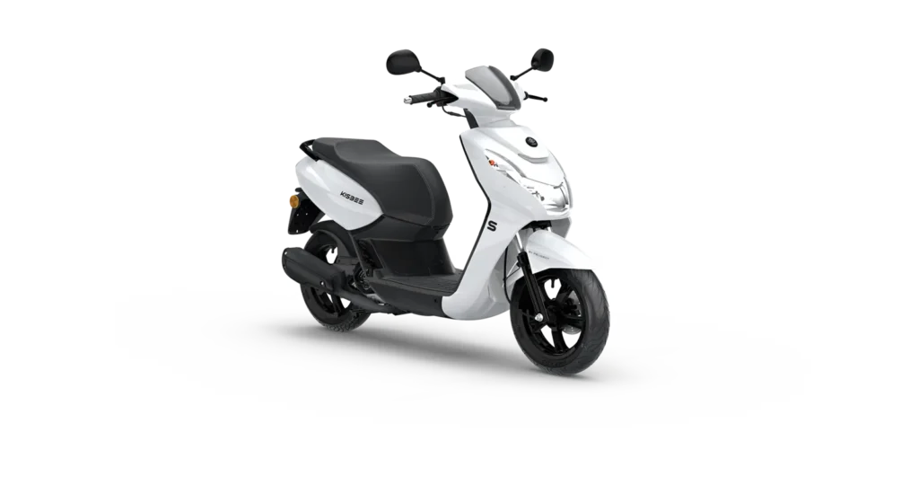 KISBEE S Active en color Icy White, vista tres cuartos delantera