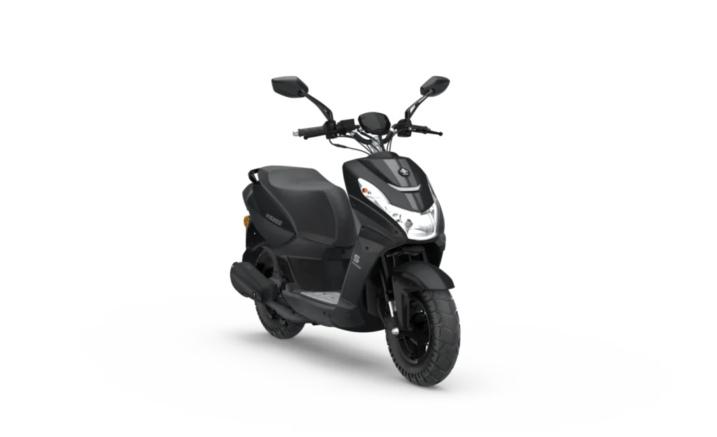 KISBEE S Naked en color Mad Black, vista tres cuartos delantera