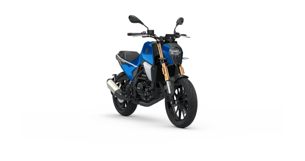 Peugeot PM-03 en color Jet Blue, vista tres cuartos delantera